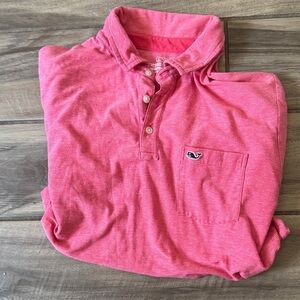 Vineyard Vines Men's Vibrant Pink Polo